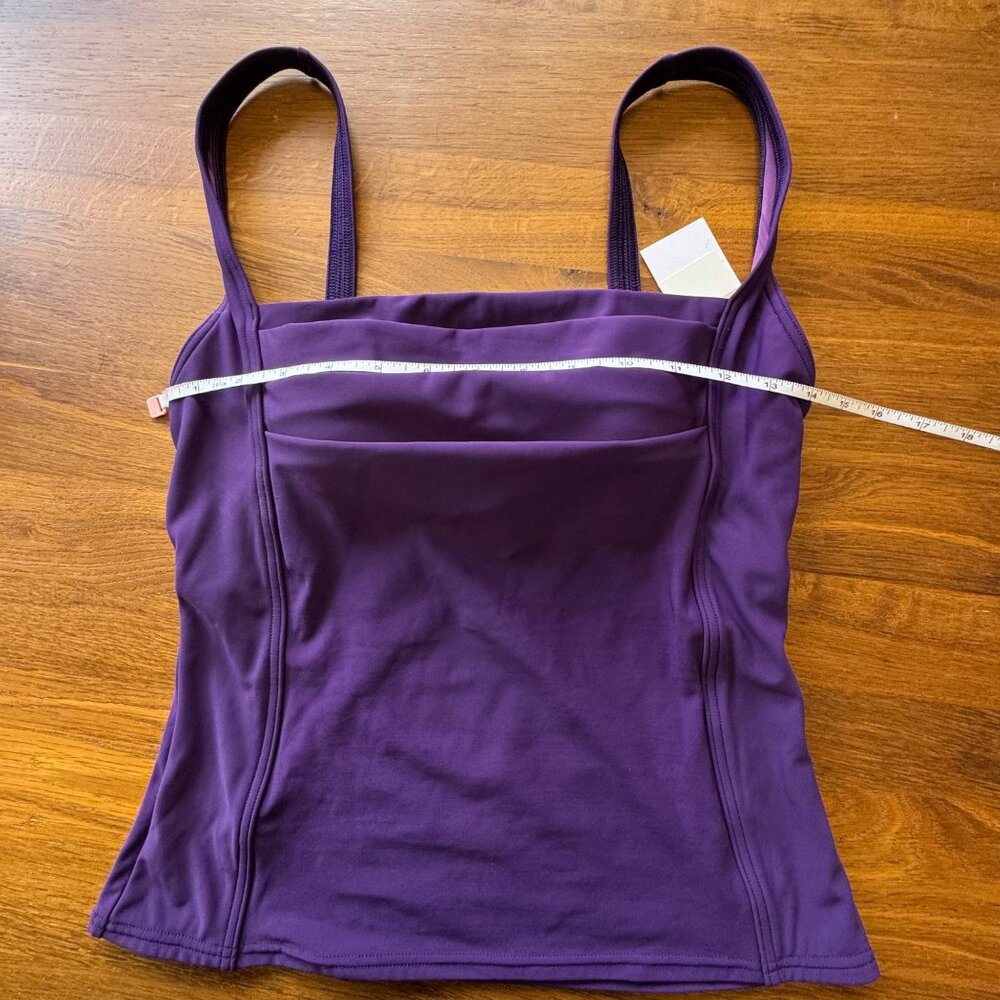 CALVIN KLEIN Tankini Swimsuit Set Womens 12 NEW Purple Two Piece Tank Bikini NWT - Picture 11 of 14